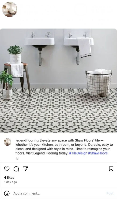 Instagram Feed | Legend Flooring